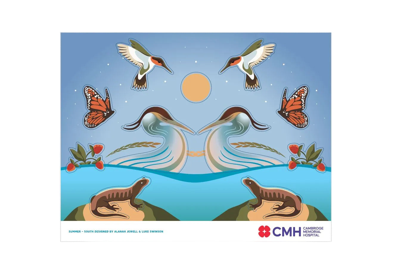 Sticker Sheet – Four Directions (Summer)